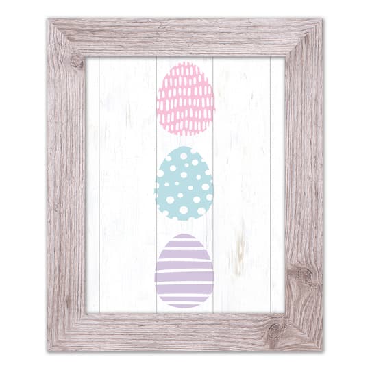Tri Eggs 2 11" x 14" Western White Framed Print